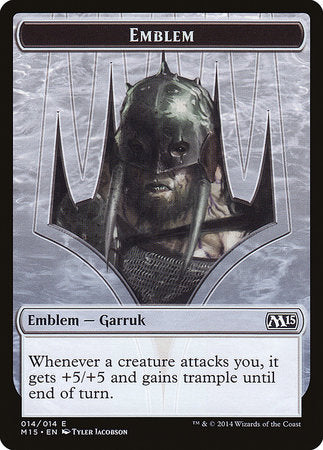 Emblem - Garruk, Apex Predator [Magic 2015 Tokens] | North Game Den