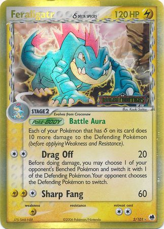 Feraligatr (2/101) (Delta Species) (Stamped) [EX: Dragon Frontiers] | North Game Den