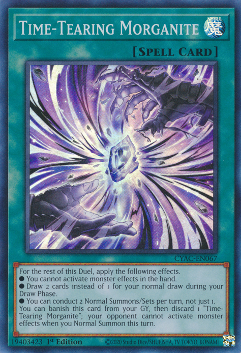 Time-Tearing Morganite [CYAC-EN067] Super Rare | North Game Den