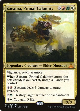 Zacama, Primal Calamity [Rivals of Ixalan] | North Game Den