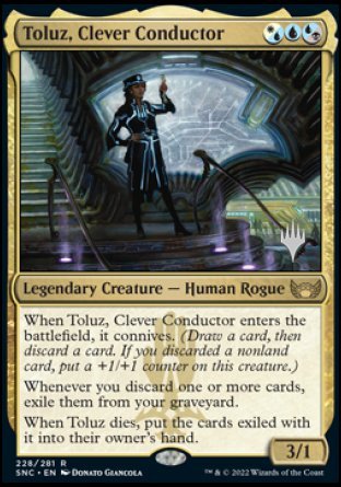 Toluz, Clever Conductor (Promo Pack) [Streets of New Capenna Promos] | North Game Den