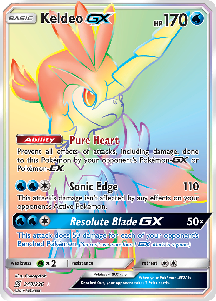 Keldeo GX (240/236) [Sun & Moon: Unified Minds] | North Game Den