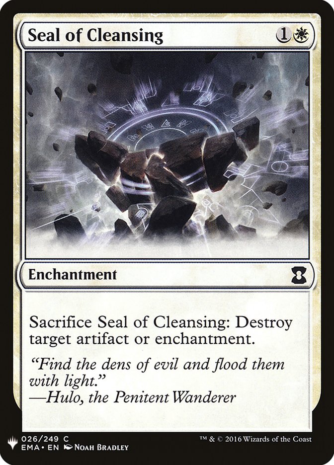 Seal of Cleansing [Mystery Booster] | North Game Den