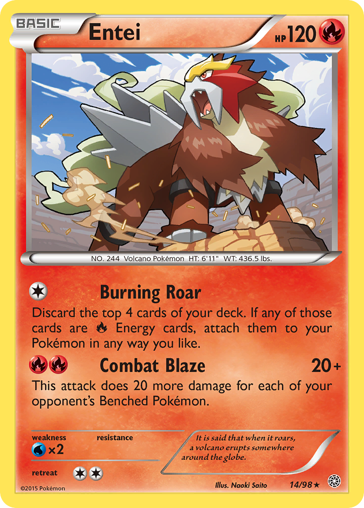 Entei (14/98) [XY: Ancient Origins] | North Game Den