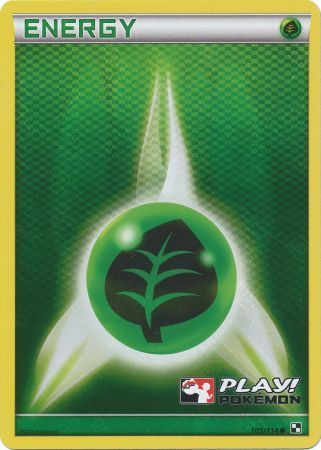 Grass Energy (105/114) (Play Pokemon Promo) [Black & White: Base Set] | North Game Den