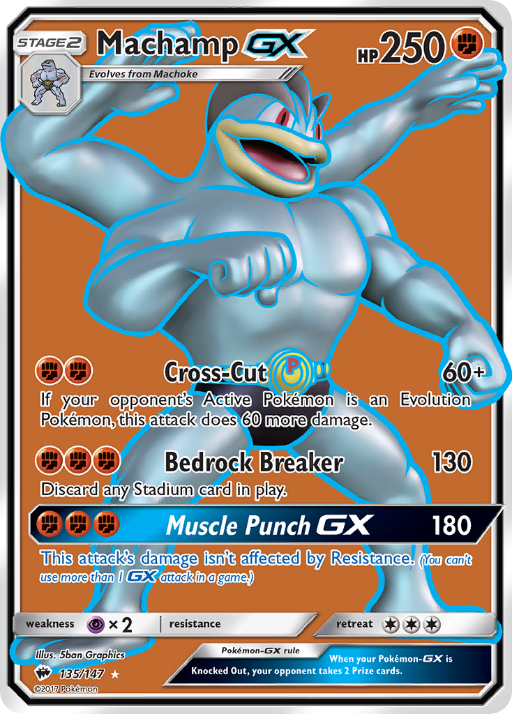 Machamp GX (135/147) [Sun & Moon: Burning Shadows] | North Game Den