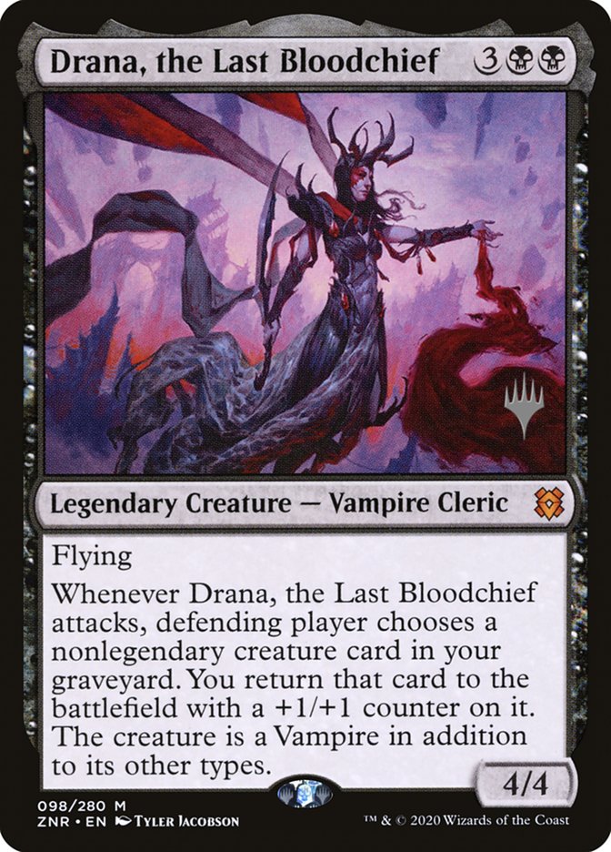 Drana, the Last Bloodchief (Promo Pack) [Zendikar Rising Promos] | North Game Den