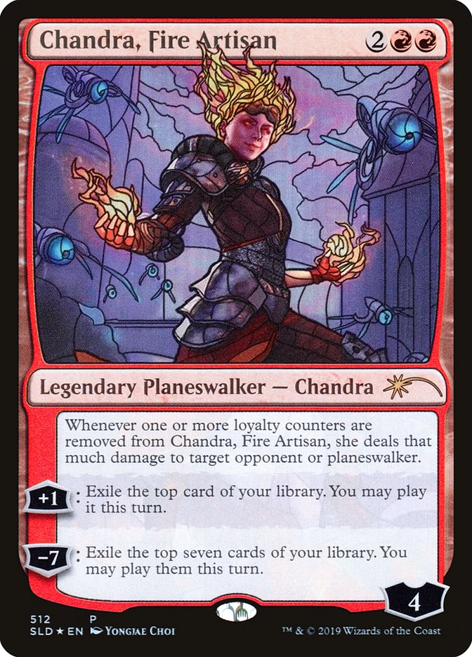 Chandra, Fire Artisan (Stained Glass) [Secret Lair Drop Promos] | North Game Den