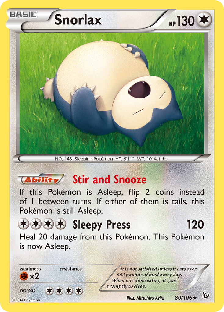 Snorlax (80/106) [XY: Flashfire] | North Game Den