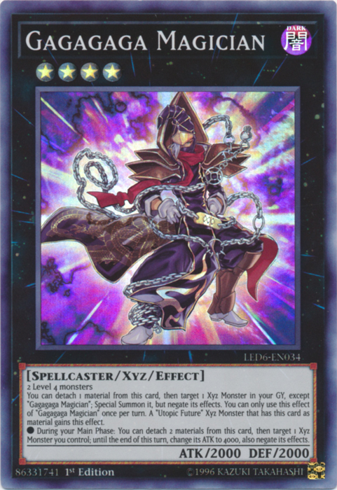 Gagagaga Magician [LED6-EN034] Super Rare | North Game Den