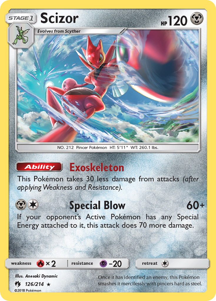 Scizor (126/214) [Sun & Moon: Lost Thunder] | North Game Den