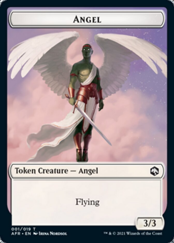 Spider // Angel Double-sided Token [Dungeons & Dragons: Adventures in the Forgotten Realms Tokens] | North Game Den