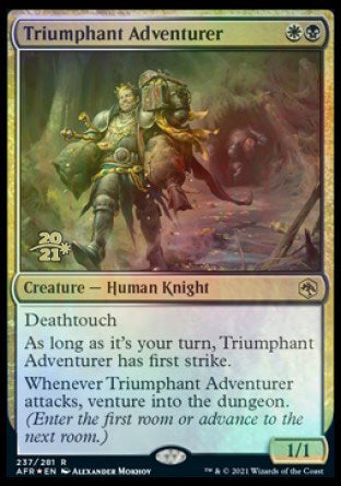 Triumphant Adventurer [Dungeons & Dragons: Adventures in the Forgotten Realms Prerelease Promos] | North Game Den