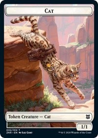 Cat // Hydra Double-sided Token [Zendikar Rising Tokens] | North Game Den