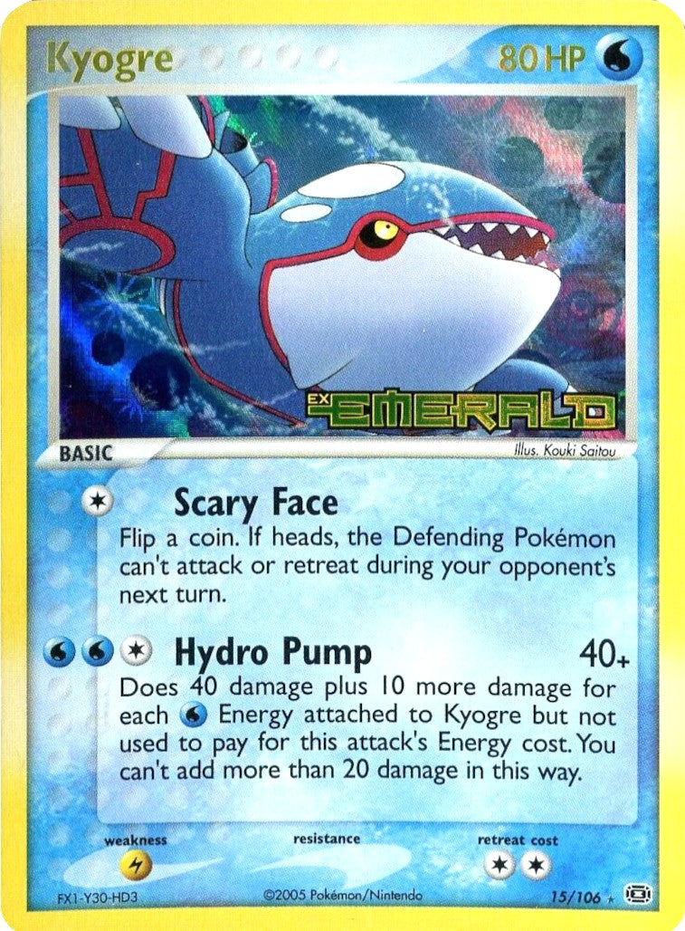 Kyogre (15/106) (Stamped) [EX: Emerald] | North Game Den