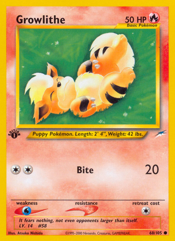 Growlithe (68/105) [Neo Destiny 1st Edition] | North Game Den