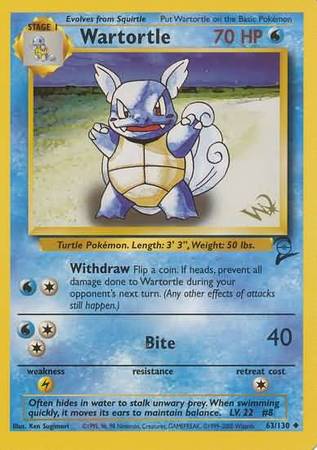 Wartortle (63/130) (W Stamped Promo) [Base Set 2] | North Game Den