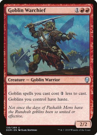 Goblin Warchief [Dominaria] | North Game Den