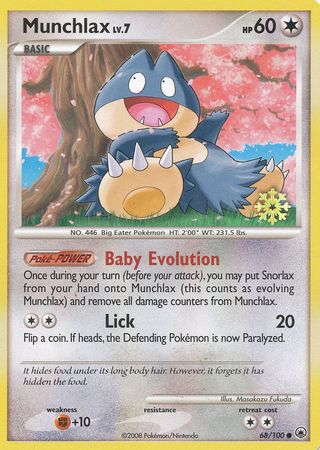 Munchlax (68/100) [Countdown Calendar Promos] | North Game Den