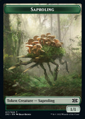 Saproling // Spirit Double-sided Token [Double Masters 2022 Tokens] | North Game Den