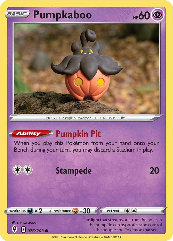 Pumpkaboo (076/203) [Sword & Shield: Evolving Skies] | North Game Den