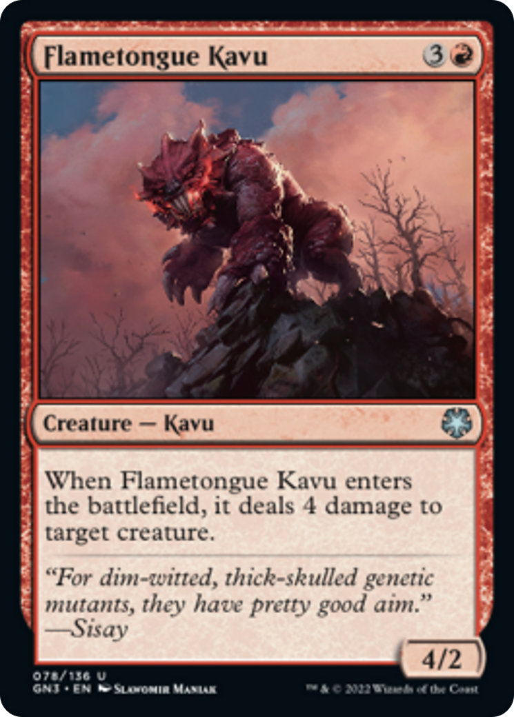 Flametongue Kavu [Game Night: Free-for-All] | North Game Den