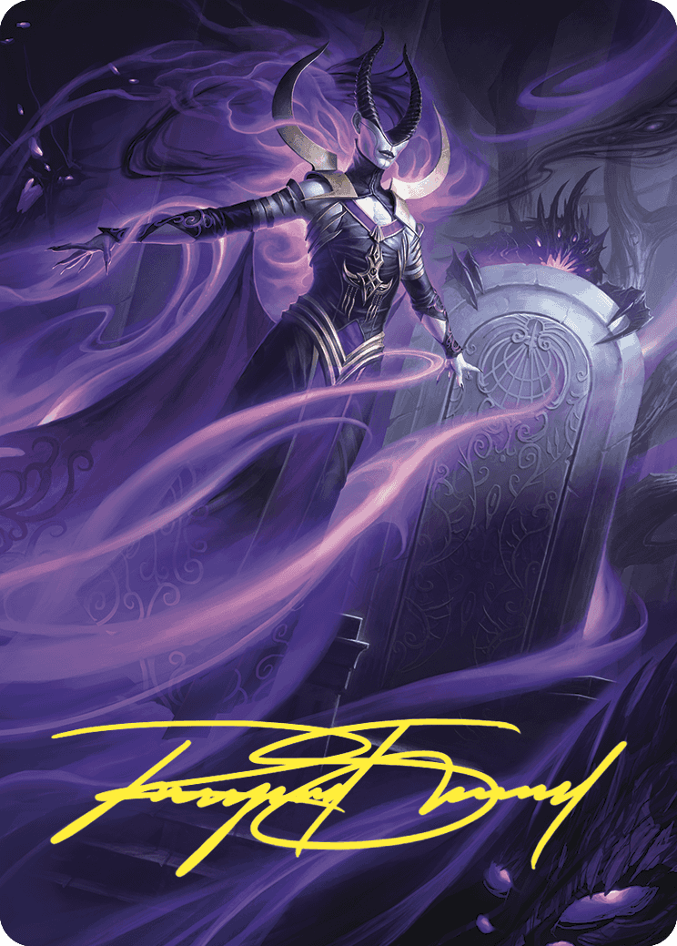 Ashiok, Wicked Manipulator Art Card (10/81) (Gold-Stamped Signature) [Wilds of Eldraine Art Series] | North Game Den