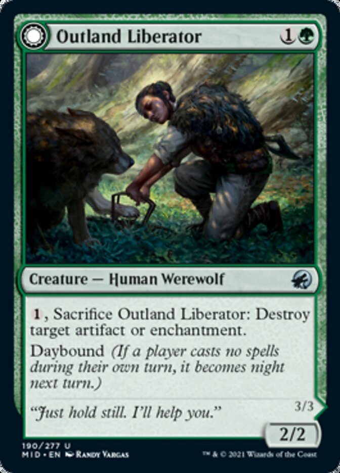 Outland Liberator // Frenzied Trapbreaker [Innistrad: Midnight Hunt] | North Game Den