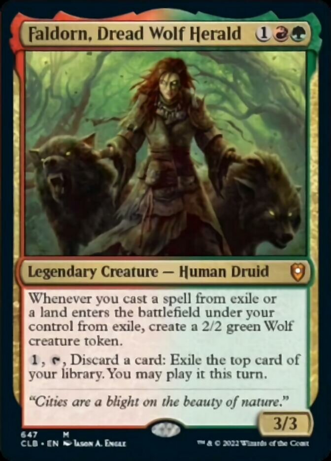 Faldorn, Dread Wolf Herald [Commander Legends: Battle for Baldur's Gate] | North Game Den