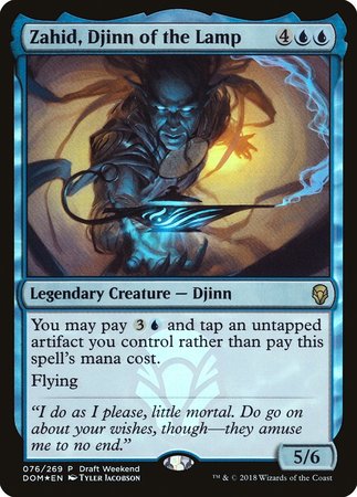 Zahid, Djinn of the Lamp (Draft Weekend) [Dominaria Promos] | North Game Den