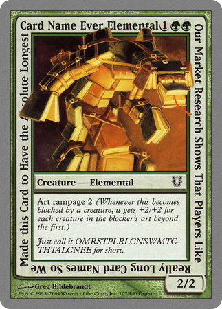 Our Market Research Shows That Players Like Really Long Card Names.... [Unhinged] | North Game Den