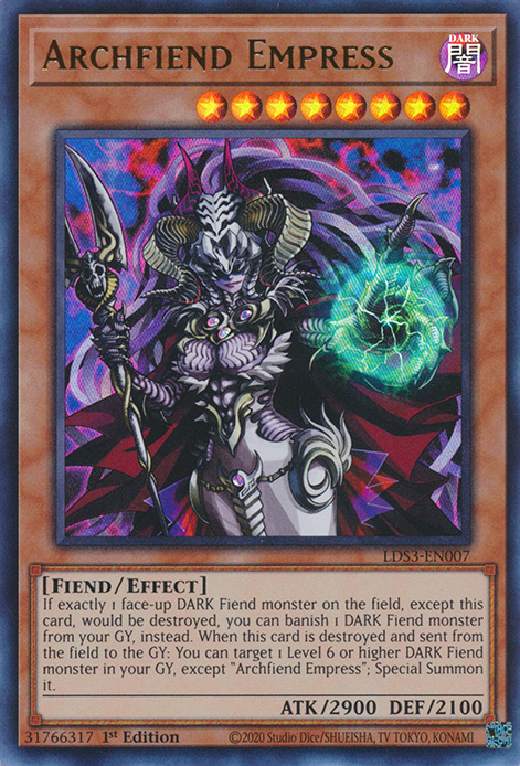 Archfiend Empress [LDS3-EN007] Ultra Rare | North Game Den