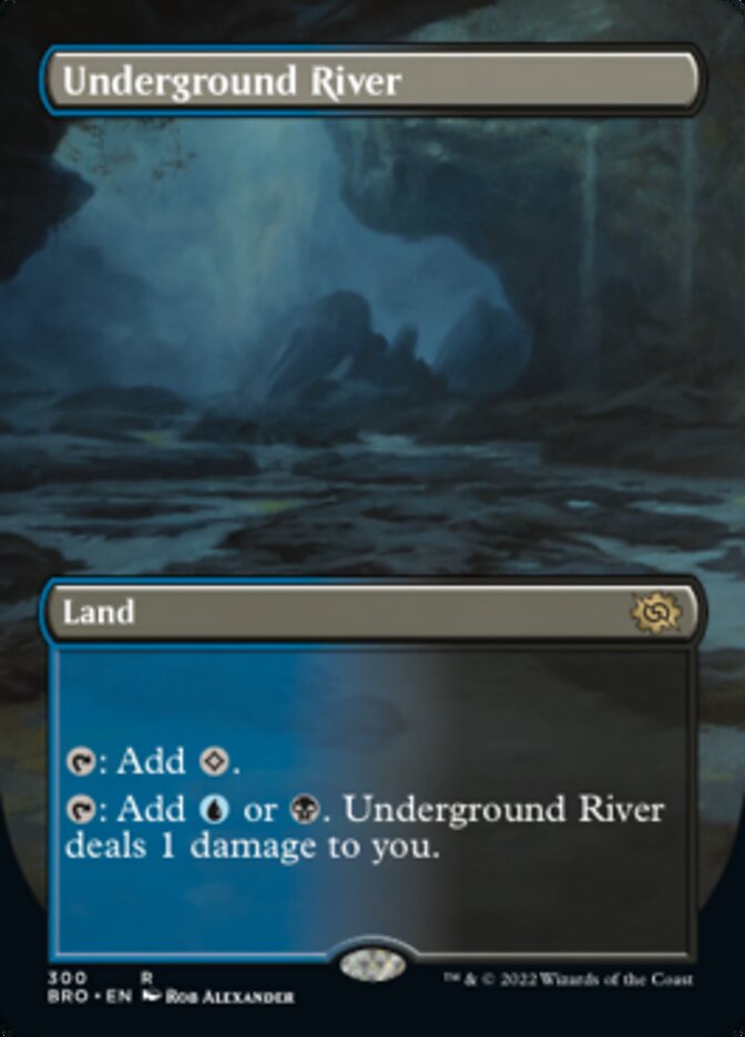 Underground River (Borderless Alternate Art) [The Brothers' War] | North Game Den