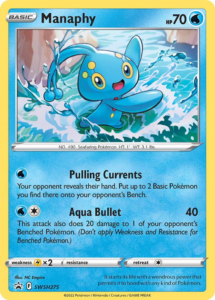 Manaphy (SWSH275) [Sword & Shield: Black Star Promos] | North Game Den