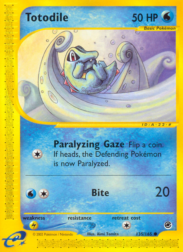 Totodile (135/165) [Expedition: Base Set] | North Game Den