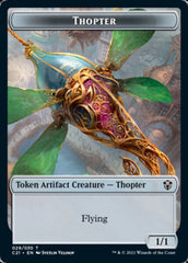 Golem (027) // Thopter Token [Commander 2021 Tokens] | North Game Den