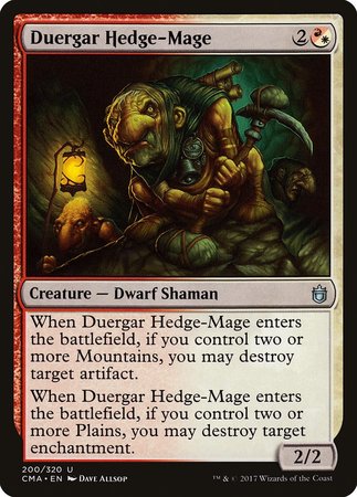 Duergar Hedge-Mage [Commander Anthology] | North Game Den