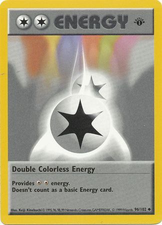 Double Colorless Energy (96/102) (Shadowless) [Base Set 1st Edition] | North Game Den