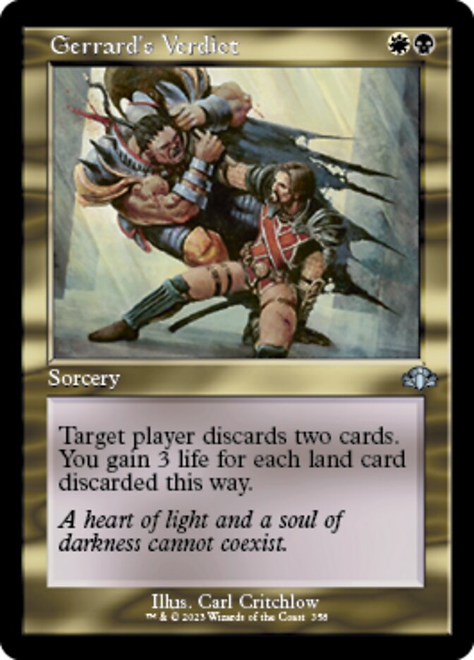 Gerrard's Verdict (Retro) [Dominaria Remastered] | North Game Den
