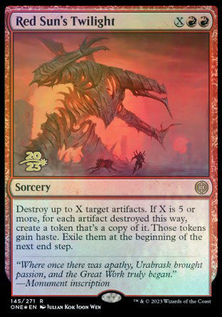 Red Sun's Twilight [Phyrexia: All Will Be One Prerelease Promos] | North Game Den