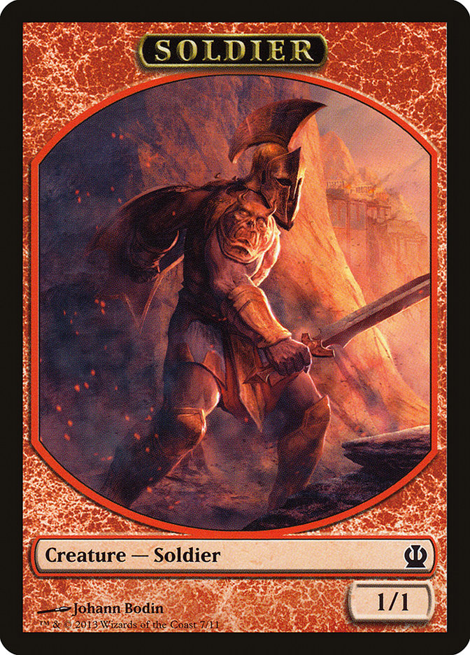 Soldier (7/11) [Theros Tokens] | North Game Den