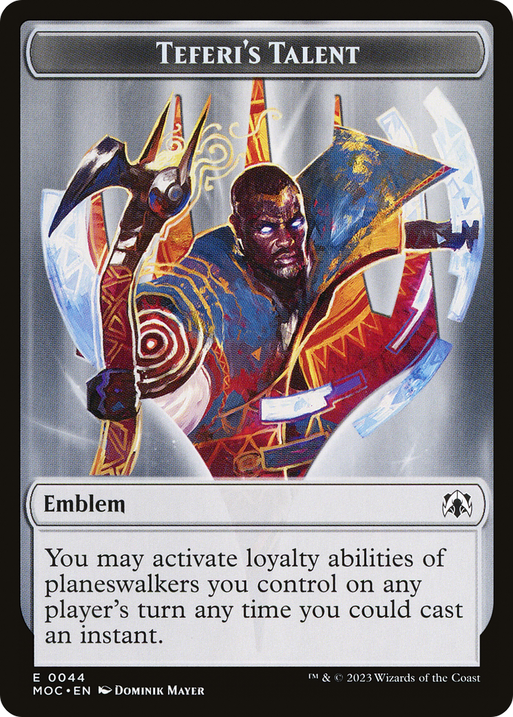 Create Ragavan Token First Mate Ragavan // Teferi's Talent Emblem Double-Sided Token [March ...