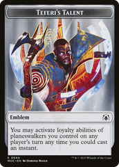 Elemental (02) // Teferi's Talent Emblem Double-Sided Token [March of the Machine Commander Tokens] | North Game Den