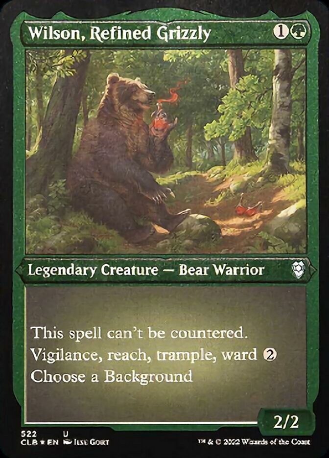 Wilson, Refined Grizzly (Foil Etched) [Commander Legends: Battle for Baldur's Gate] | North Game Den