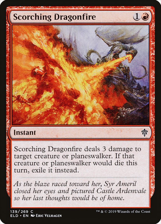 Scorching Dragonfire [Throne of Eldraine] | North Game Den