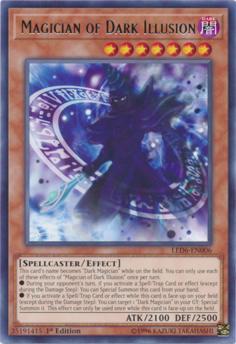 Magician of Dark Illusion [LED6-EN006] Rare | North Game Den