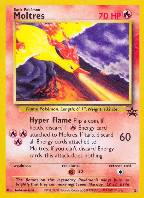 Moltres (21) [Wizards of the Coast: Black Star Promos] | North Game Den