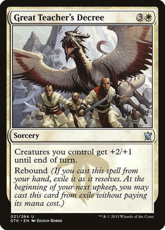 Great Teacher's Decree [Dragons of Tarkir] | North Game Den