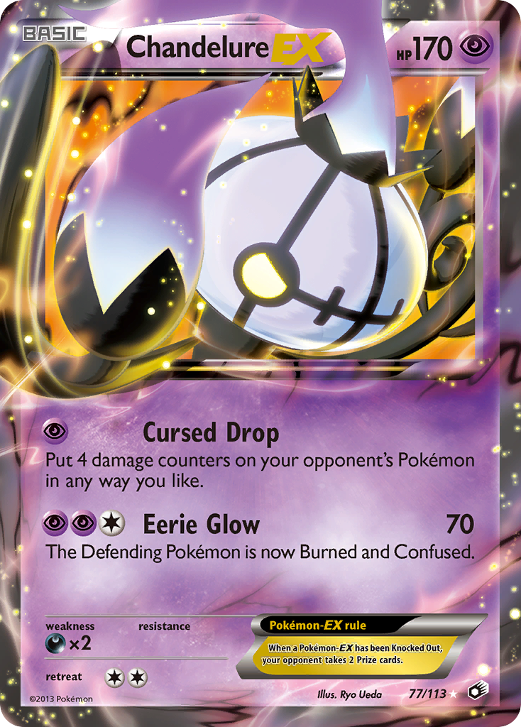 Chandelure EX (77/113) [Black & White: Legendary Treasures] | North Game Den