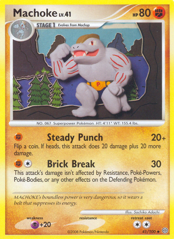 Machoke (41/100) [Diamond & Pearl: Stormfront] | North Game Den